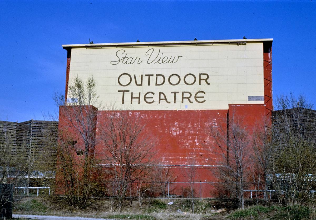 Historic Photo : 1980 Star View outdoor Theater, Vine Street, Lincoln, Nebraska | Margolies | Roadside America Collection | Vintage Wall Art :