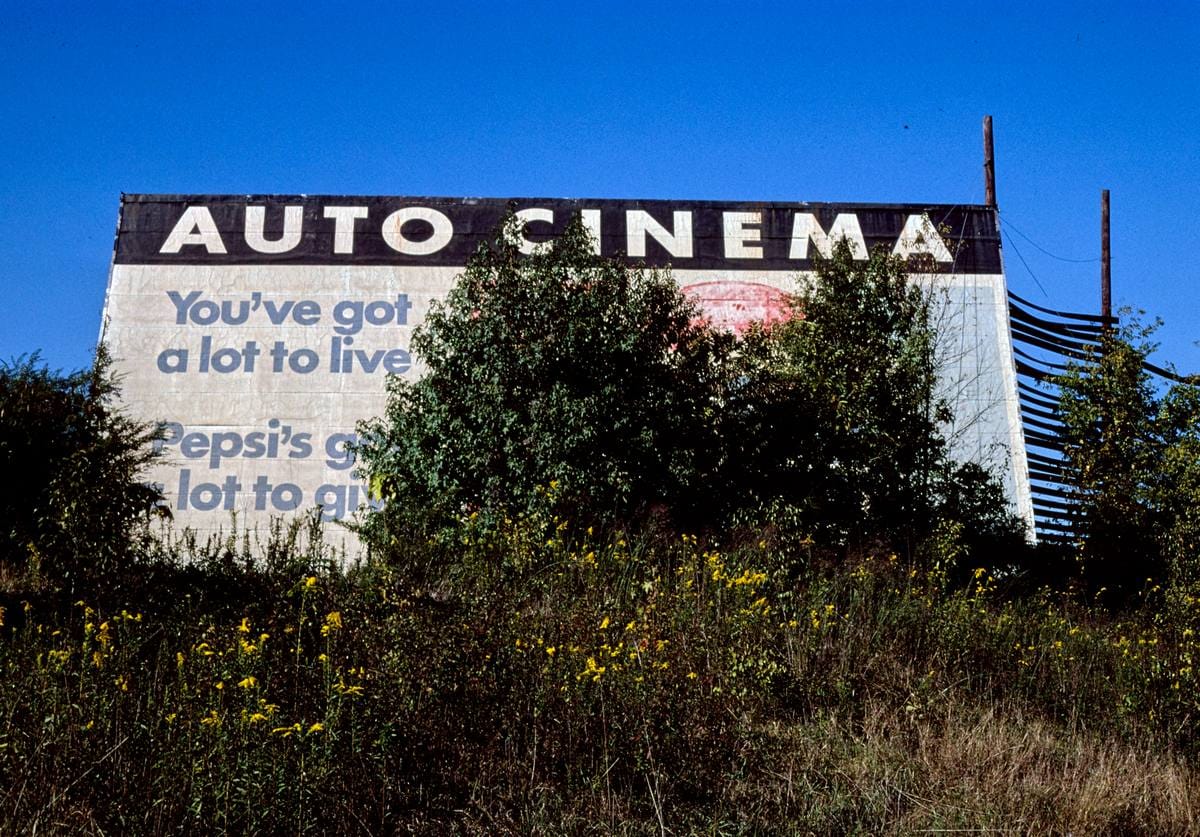 Historic Photo : 1980 Auto Cinema, Route 11, Midfield, Alabama | Margolies | Roadside America Collection | Vintage Wall Art :