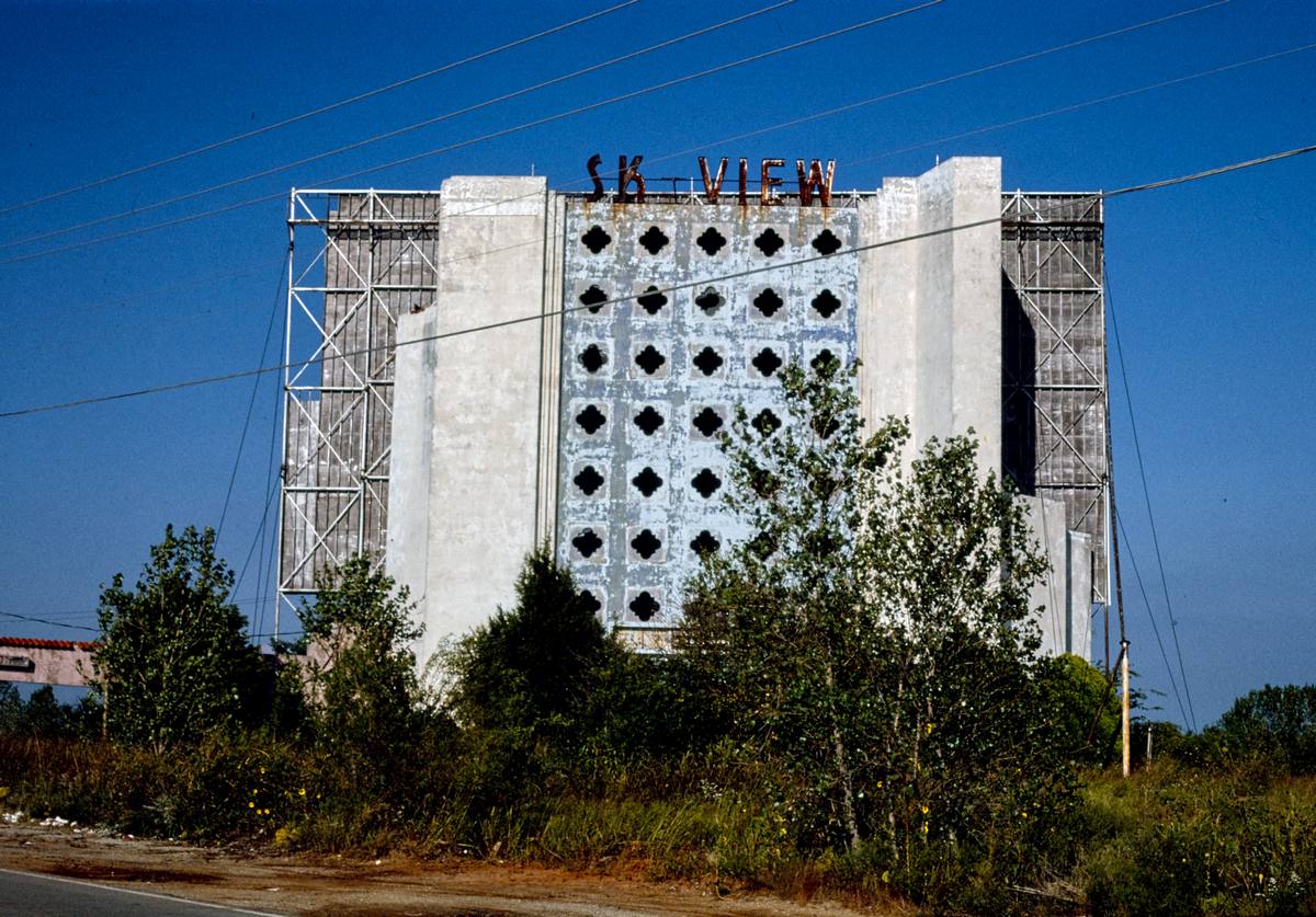 Historic Photo : 1993 Sky View Drive-in Theater, Route 62, Oklahoma City, Oklahoma | Margolies | Roadside America Collection | Vintage Wall Art :