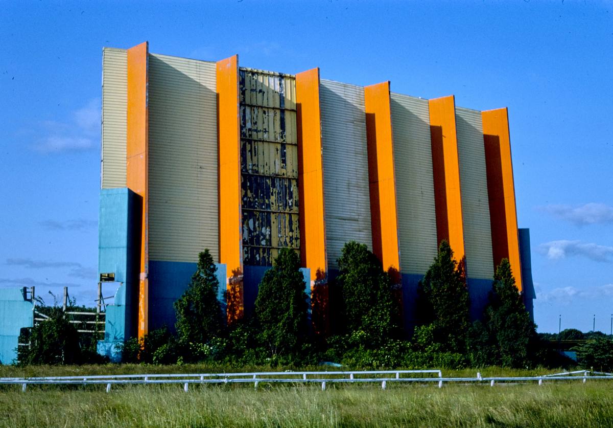 Historic Photo : 1982 Vista Drive-in Theater, M-45 Highway, Grand Rapids, Michigan | Margolies | Roadside America Collection | Vintage Wall Art :