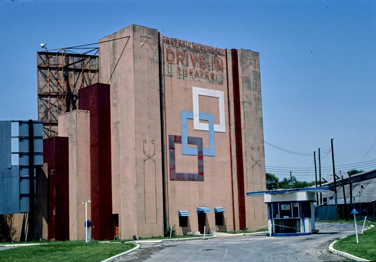 Historic Photo : 1982 F Road Drive-in Theater, Fredericksburg Road, San Antonio, Texas | Margolies | Roadside America Collection | Vintage Wall Art :