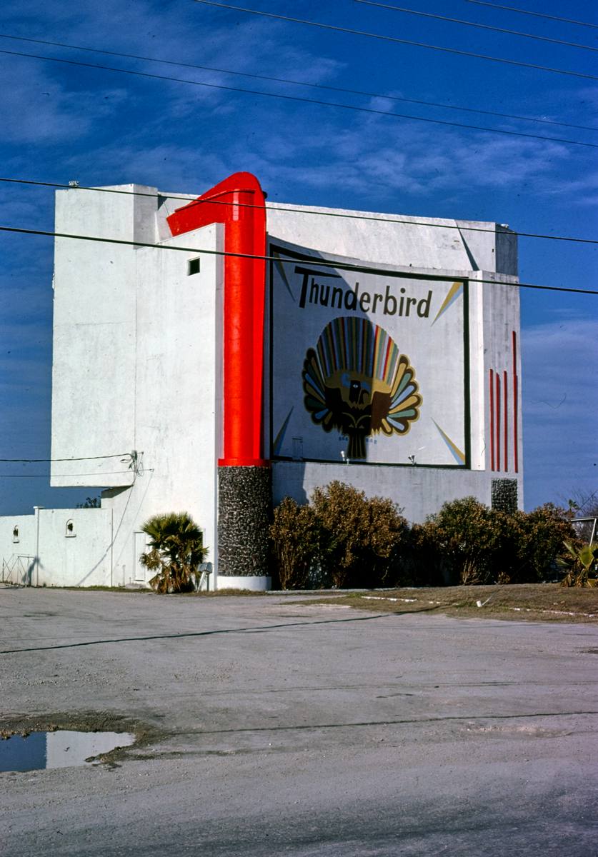 Historic Photo : 1979 Thunderbird Drive-in Theater, Leopard Street, Corpus Christi, Texas | Margolies | Roadside America Collection | Vintage Wall Art :