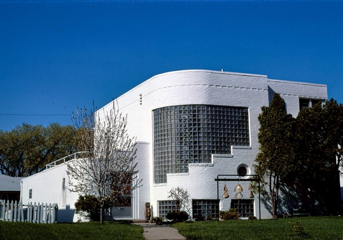 Historic Photo : 1976 Modern house, 1775 Hillcrest, c-1939, St. Paul, Minnesota | Margolies | Roadside America Collection | Vintage Wall Art :
