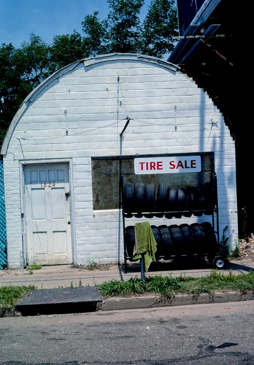 Historic Photo : 1982 Tire Sale Building, Greenwood Road, Shreveport, Louisiana | Margolies | Roadside America Collection | Vintage Wall Art :