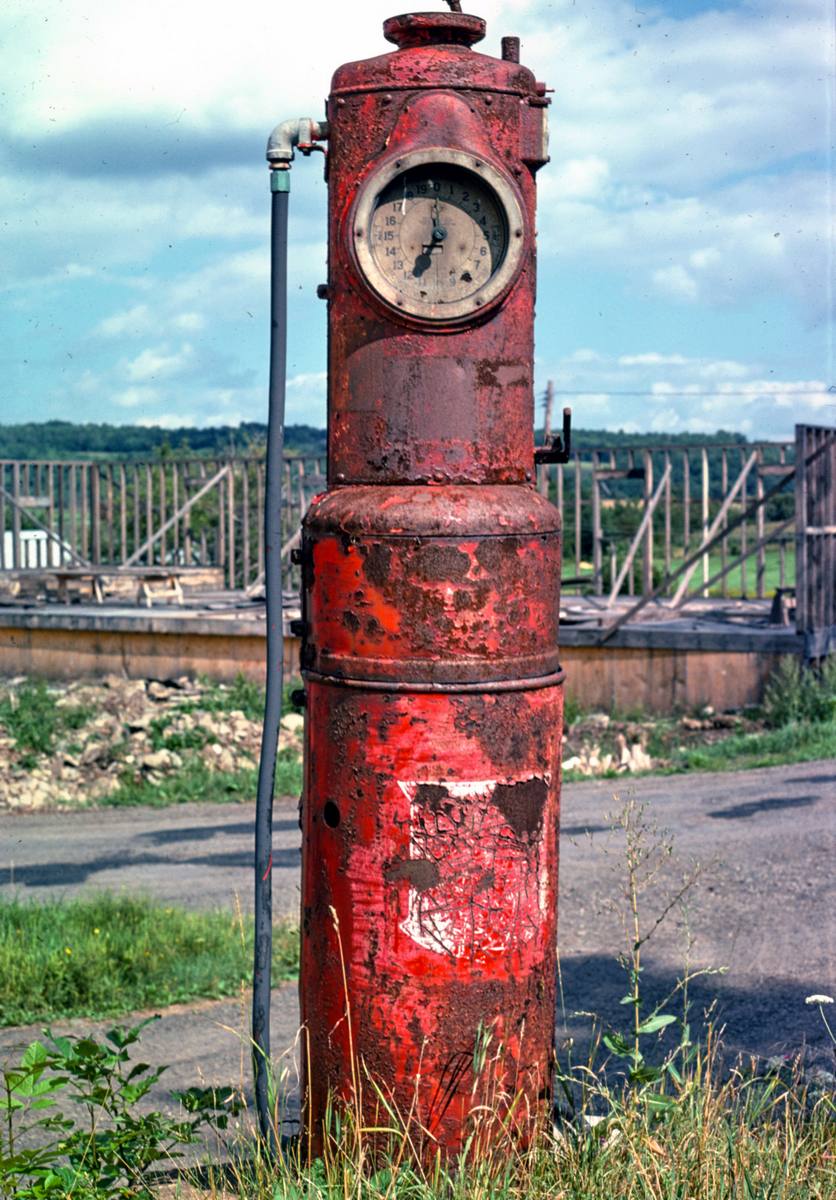 Historic Photo : 1978 Clockface pump, near Stamford, New York | Margolies | Roadside America Collection | Vintage Wall Art :
