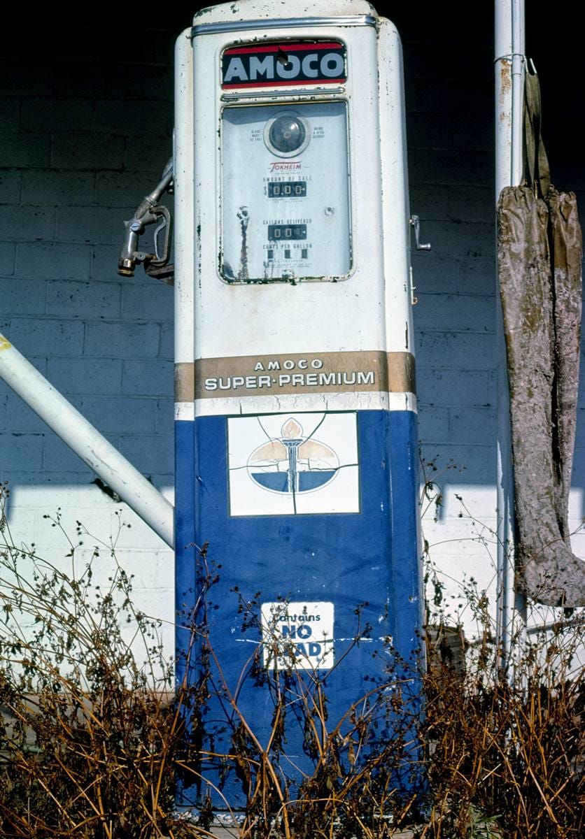 Historic Photo : 1979 Amoco gas pump, Thomasville, Georgia | Margolies | Roadside America Collection | Vintage Wall Art :