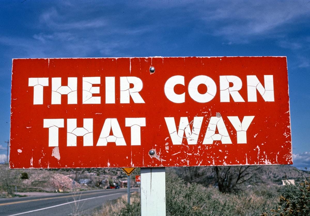 Historic Photo : 2003 Retro Burma Shave sign#4, Route 66, Peach Springs, Arizona | Margolies | Roadside America Collection | Vintage Wall Art :
