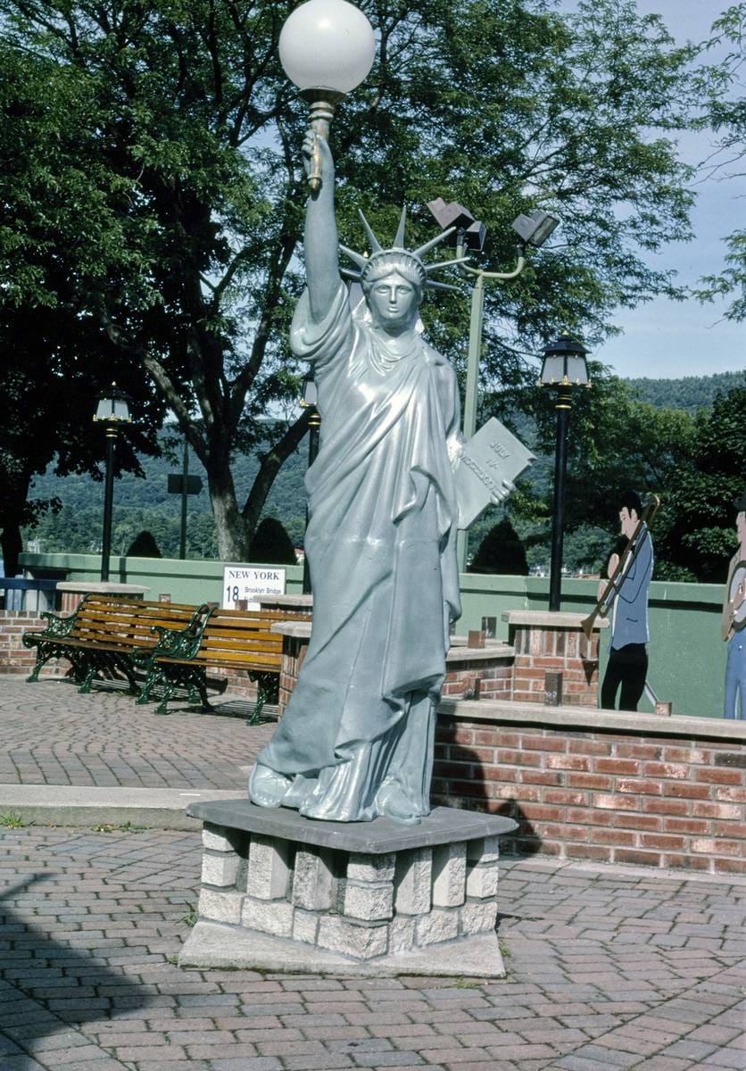 Historic Photo : 2002 N.Y. Lexington Avenue subway view 1, Around the USA in 18 Holes, Lake George, New York | Margolies | Roadside America Collection | Vintage Wall Art :