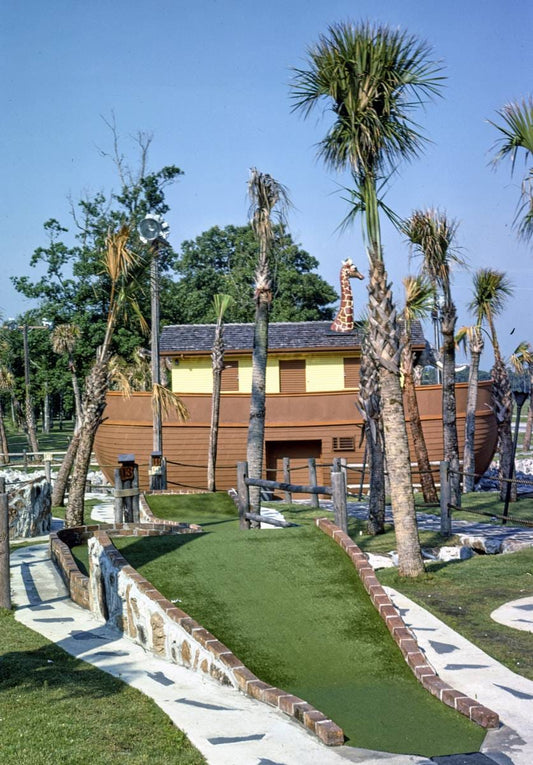 Historic Photo : 1979 Noah's ark, Noah's Ark Golf, Myrtle Beach, South Carolina | Margolies | Roadside America Collection | Vintage Wall Art :