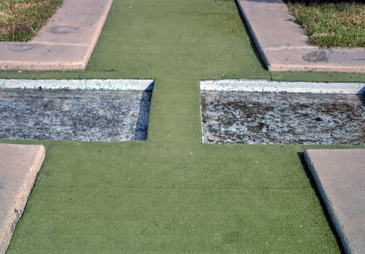 Historic Photo : 1987 Water hole, Leisure Twin Putt, Albuquerque, New Mexico | Margolies | Roadside America Collection | Vintage Wall Art :