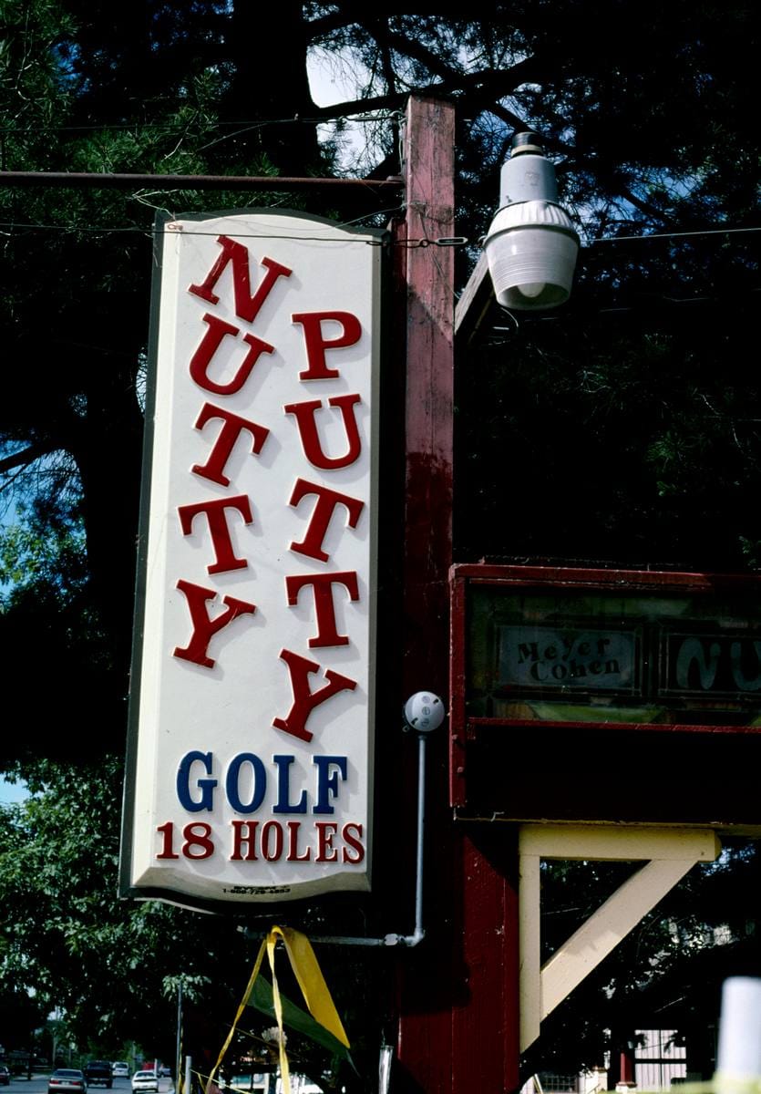 Historic Photo : 2002 Sign, Nutty-Putty, Old Forge, New York | Margolies | Roadside America Collection | Vintage Wall Art :