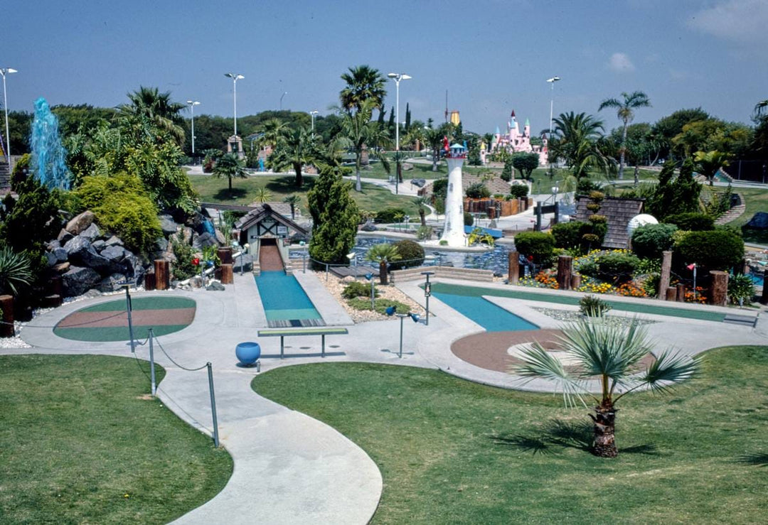 Historic Photo : 1981 Overall, Fountain Valley mini golf, Fountain Valley, California | Margolies | Roadside America Collection | Vintage Wall Art :