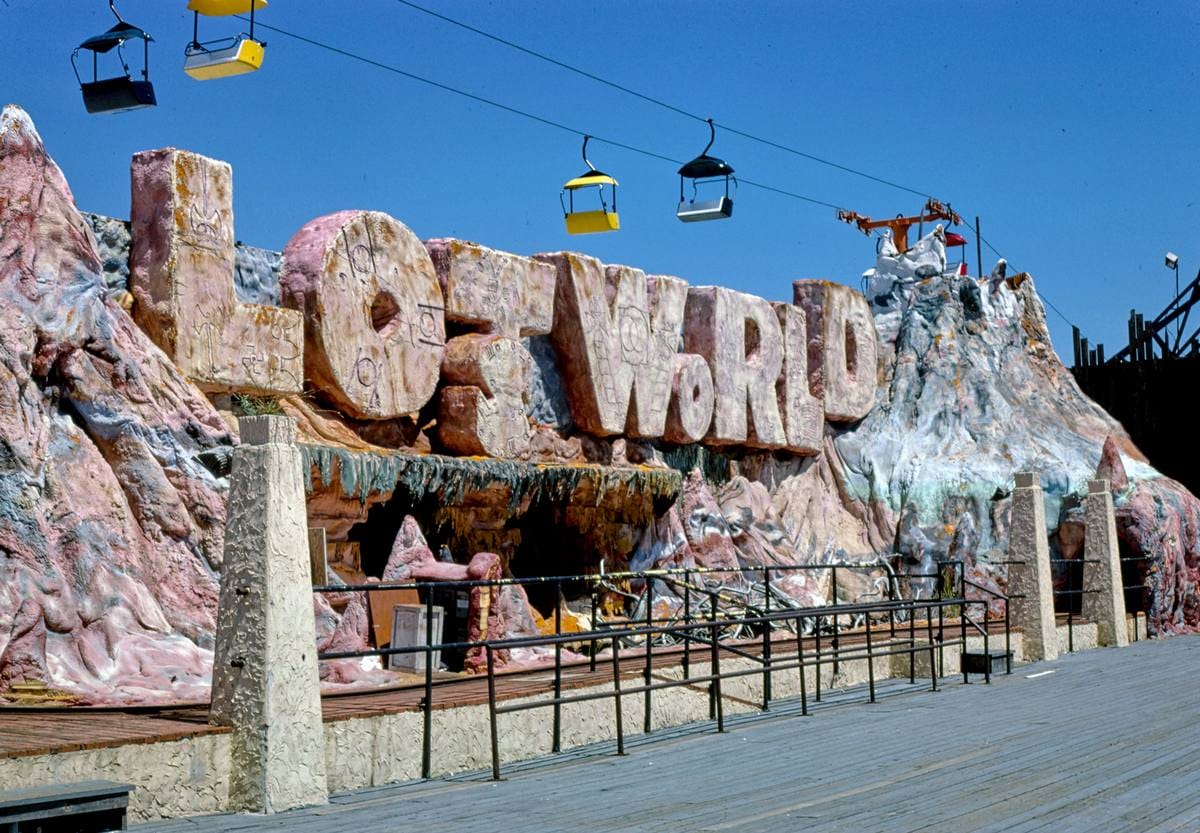 Historic Photo : 1978 Lost World, Fun Pier, Wildwood, New Jersey | Margolies | Roadside America Collection | Vintage Wall Art :