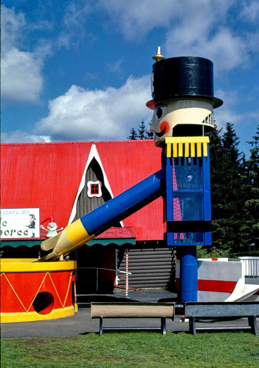 Historic Photo : 1984 Tin soldier, Santa's Village, Route 2, Jefferson, New Hampshire | Margolies | Roadside America Collection | Vintage Wall Art :