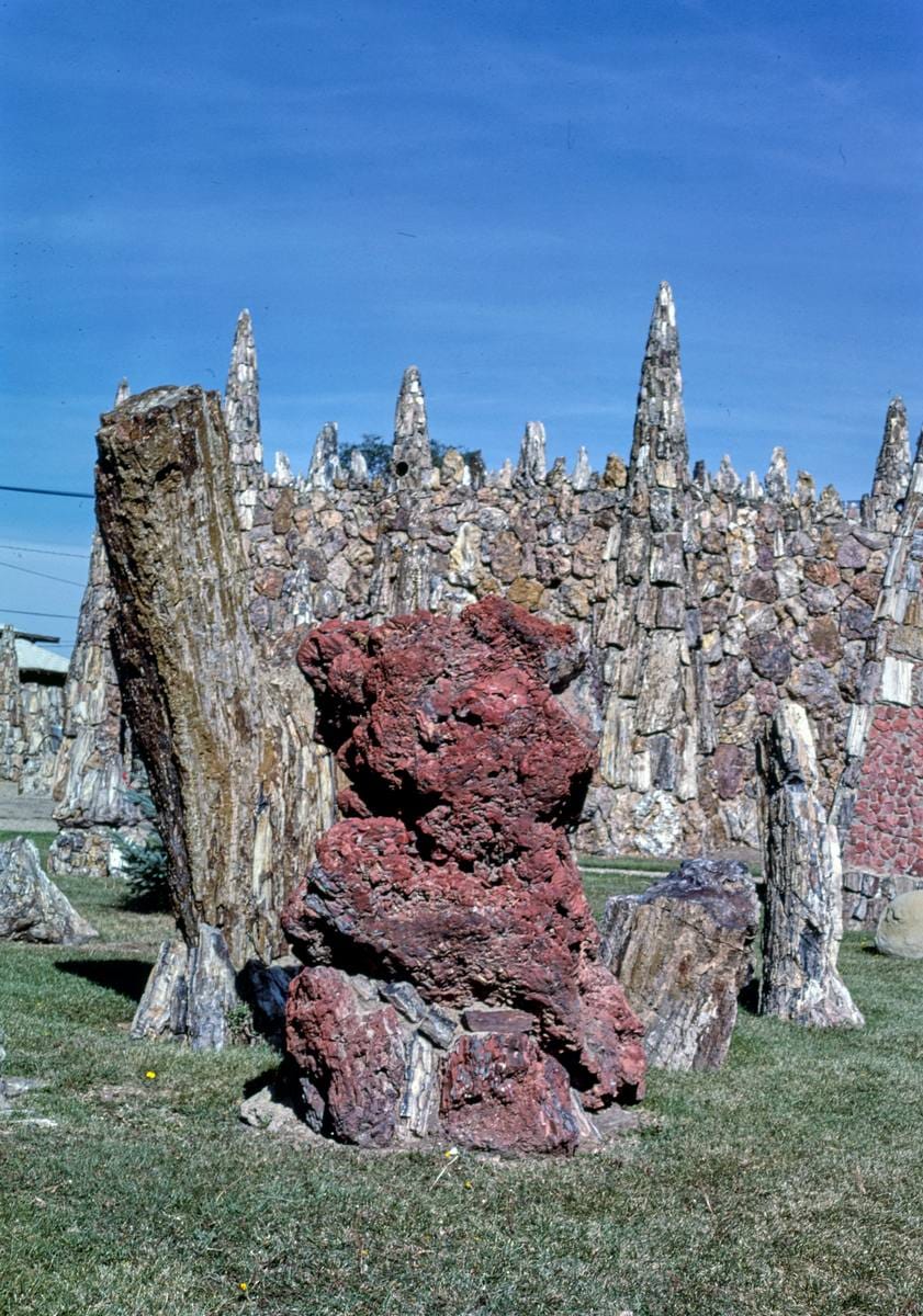 Historic Photo : 1987 Gnarled red rock, Petrified Park, Lemmon, South Dakota | Margolies | Roadside America Collection | Vintage Wall Art :