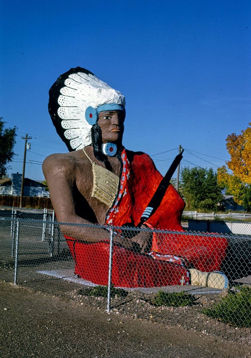 Historic Photo : 1991 Indian Trading Post, Route 40, Roosevelt, Utah | Margolies | Roadside America Collection | Vintage Wall Art :