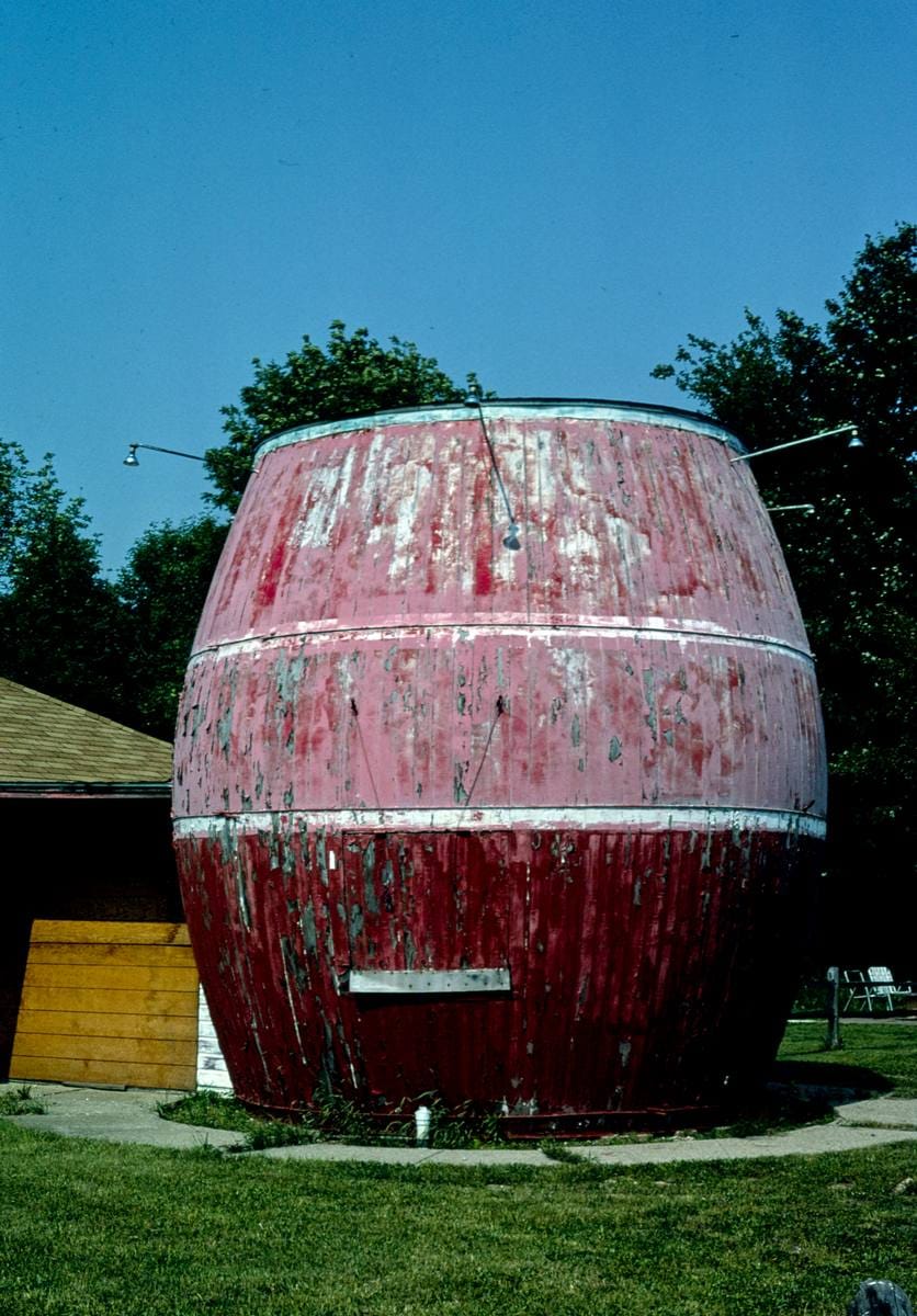 Historic Photo : 1982 Barrel Drive-In, Center Street, Douglas, Michigan | Margolies | Roadside America Collection | Vintage Wall Art :