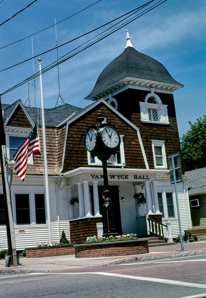 Historic Photo : 2005 Van Wyck Hall (City Hall), Main Street, Fishkill, New York | Margolies | Roadside America Collection | Vintage Wall Art :