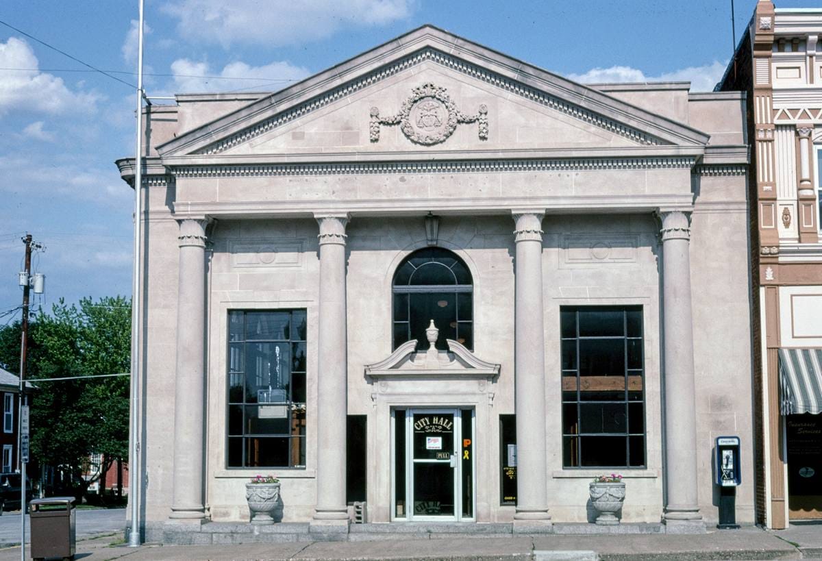 Historic Photo : 2003 City Hall, Main Street, Palmyra, Missouri | Margolies | Roadside America Collection | Vintage Wall Art :