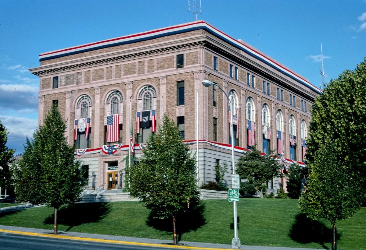 Historic Photo : 2003 Clinton County Courthouse, Wenatchee, Washington | Margolies | Roadside America Collection | Vintage Wall Art :