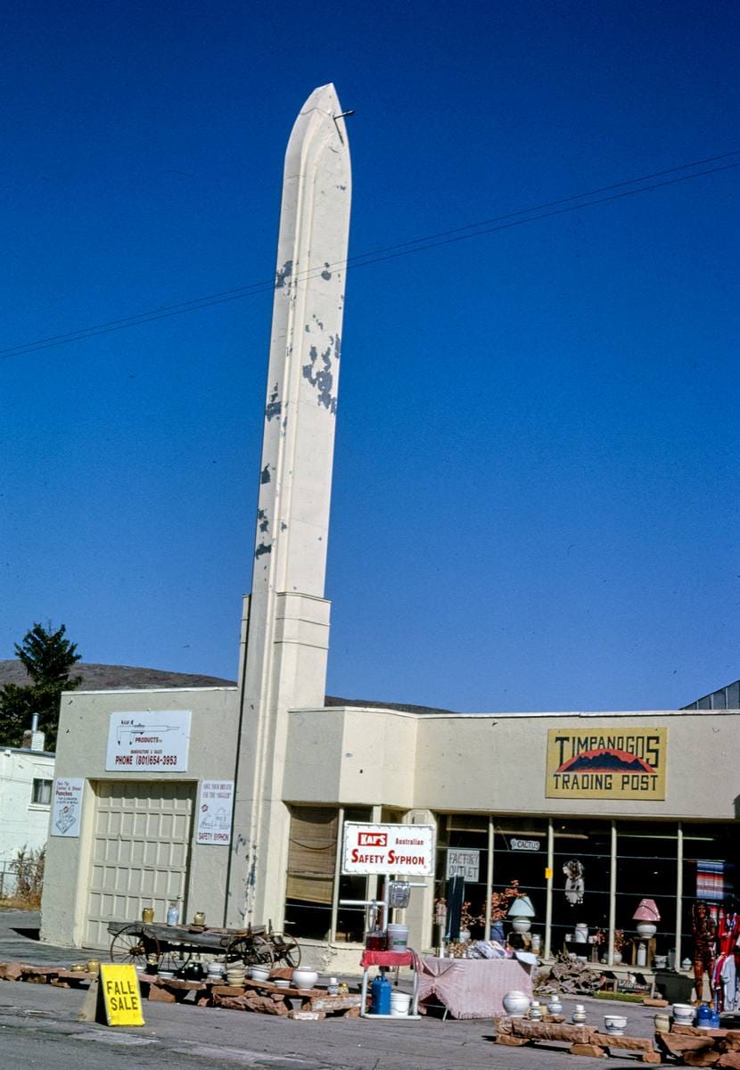 Historic Photo : 1991 [Timpanogos Trading Post, Main Street, Heber City, Utah] | Margolies | Roadside America Collection | Vintage Wall Art :