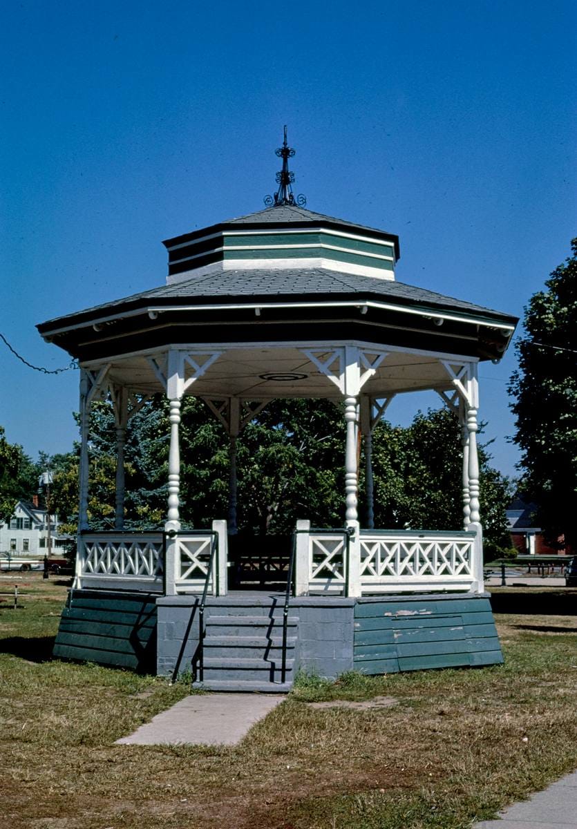 Historic Photo : 1984 Bandstand, Townsend, Massachusetts | Margolies | Roadside America Collection | Vintage Wall Art :