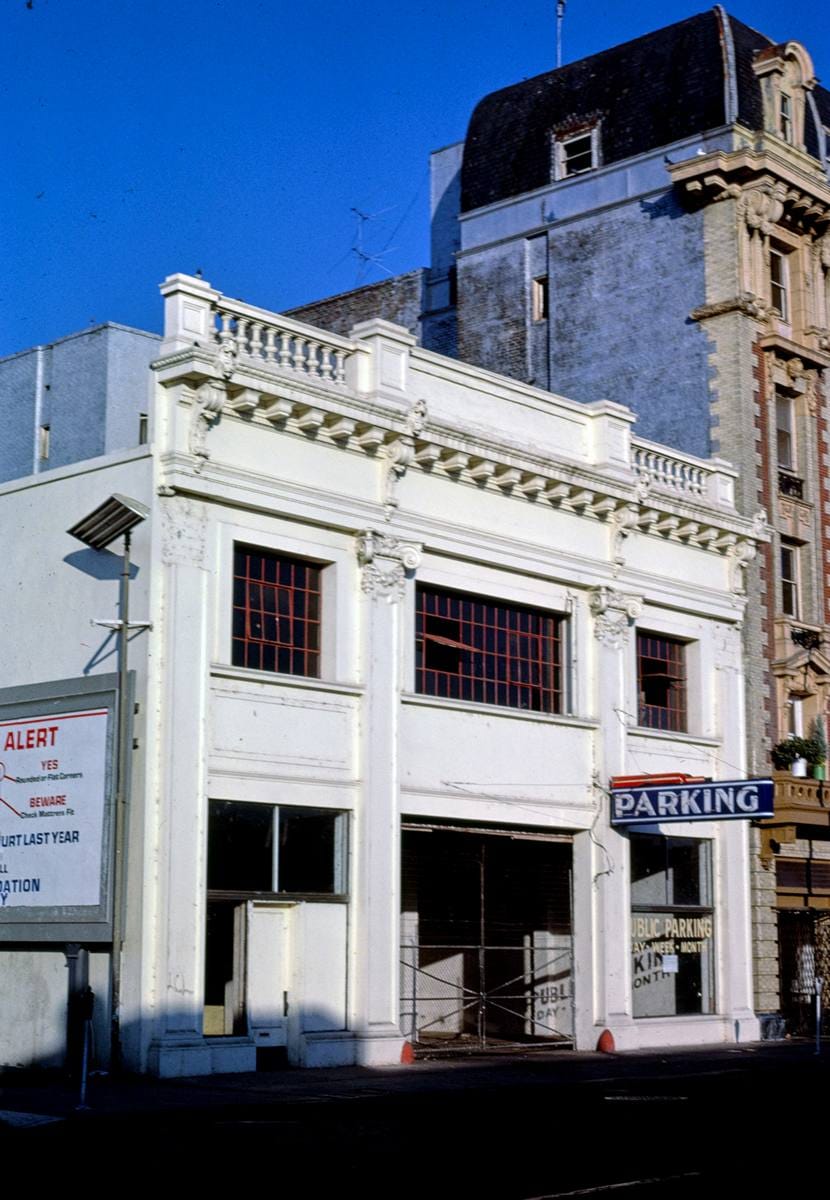 Historic Photo : 1987 Public parking structure, Sutter Street, Stockton, California | Margolies | Roadside America Collection | Vintage Wall Art :
