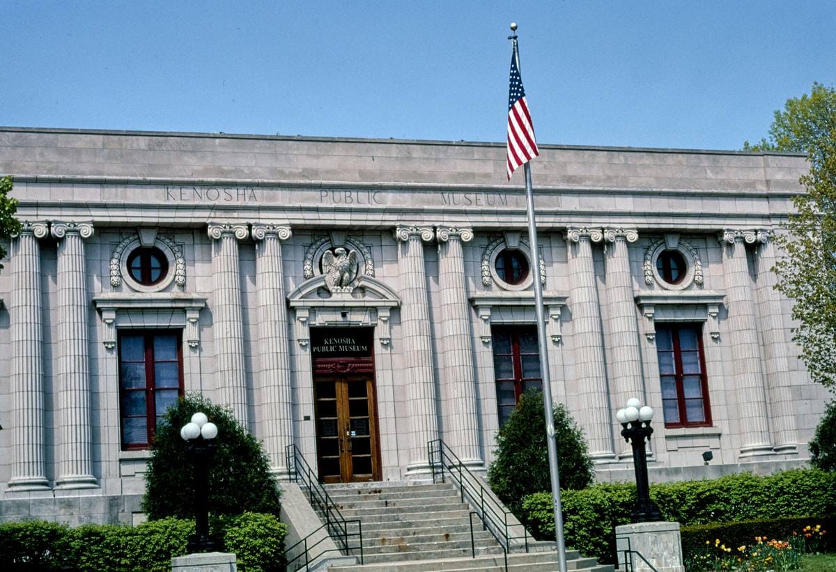 Historic Photo : 2003 Kenosha Public Library, 10th Avenue, Kenosha, Wisconsin | Margolies | Roadside America Collection | Vintage Wall Art :