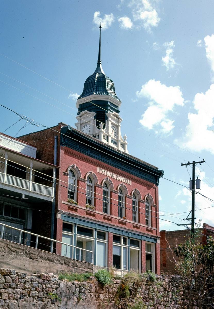 Historic Photo : 1991 Pythian Castle (1902), Bisbee, Arizona | Margolies | Roadside America Collection | Vintage Wall Art :