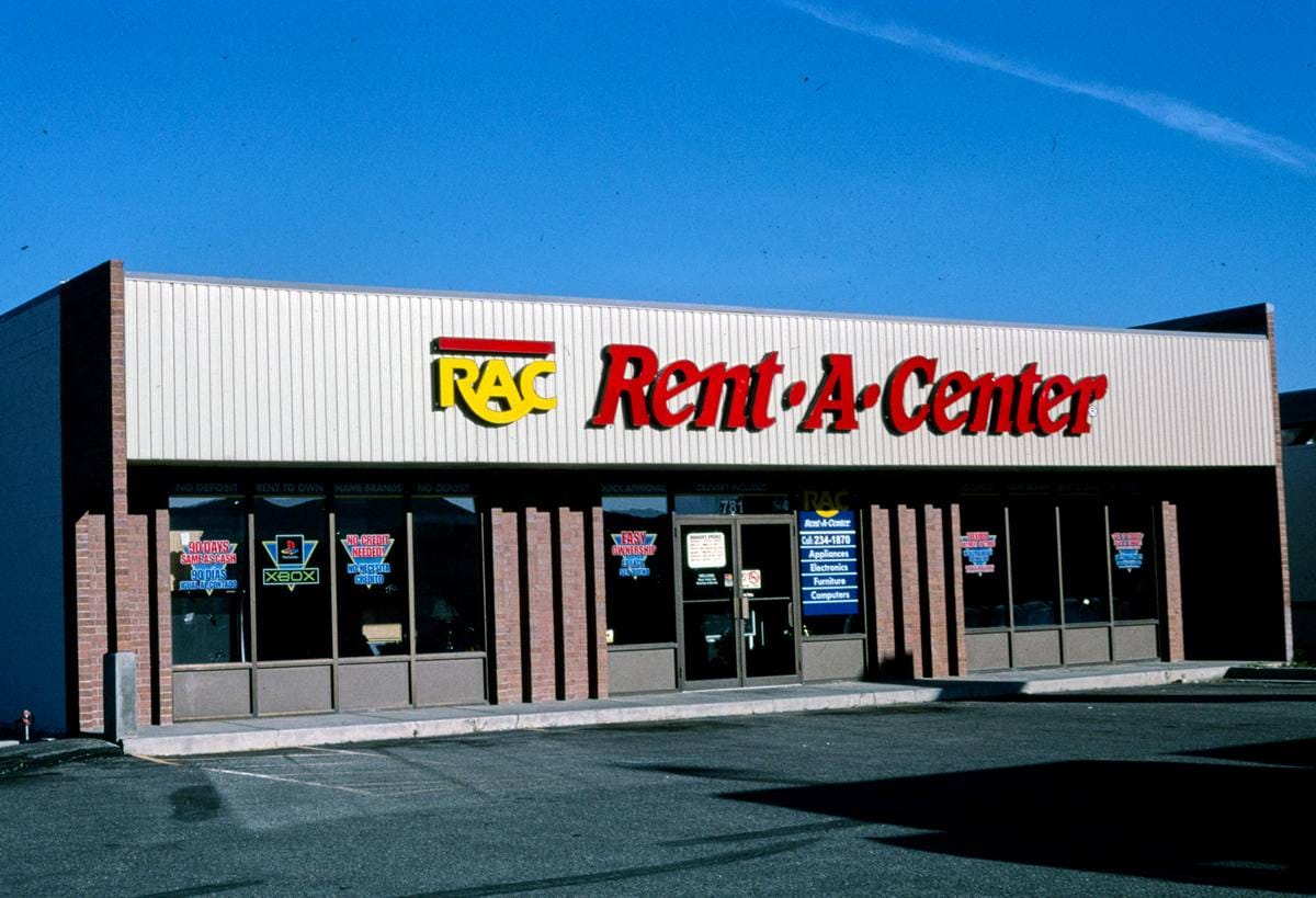 Historic Photo : 2004 Rent-A-Center, Yellowstone Avenue, Pocatello, Idaho | Margolies | Roadside America Collection | Vintage Wall Art :