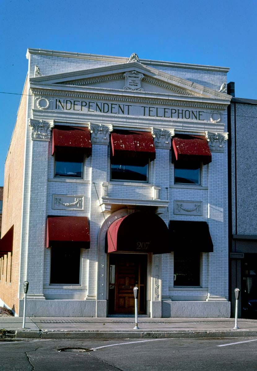 Historic Photo : 1987 Independent Telephone Building, Main Street, Missoula, Montana | Margolies | Roadside America Collection | Vintage Wall Art :