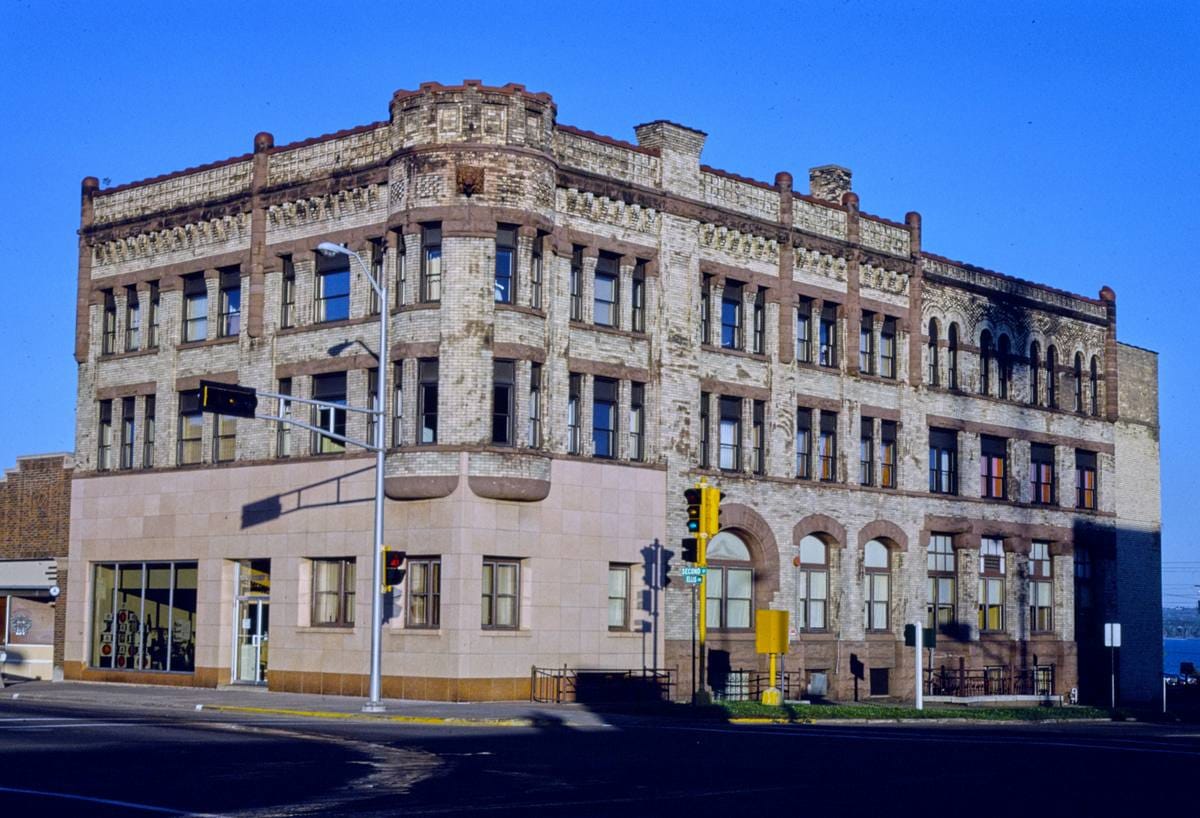 Historic Photo : 1988 Power Company Building, 2nd Street and Ellis Avenue, Ashland, Wisconsin | Margolies | Roadside America Collection | Vintage Wall Art :