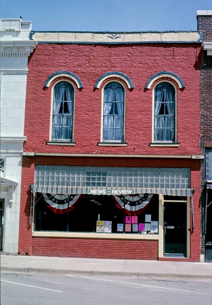 Historic Photo : 2003 Sigourney News Review, 1143 Washington Street, Sigourney, Iowa | Margolies | Roadside America Collection | Vintage Wall Art :