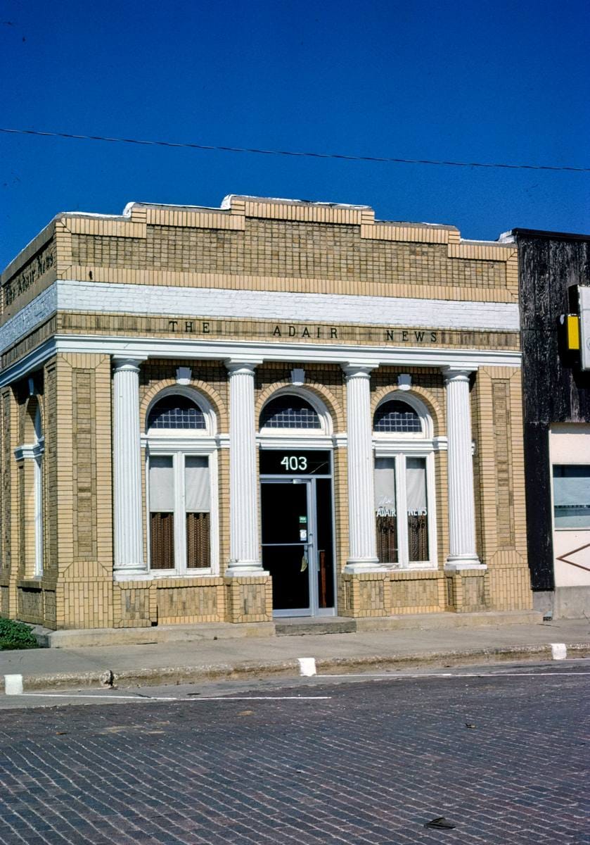 Historic Photo : 1988 The Adair News, Auduban Street, Adair, Iowa | Margolies | Roadside America Collection | Vintage Wall Art :