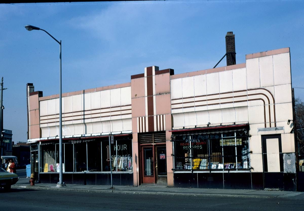 Historic Photo : 1976 Tile Lock Stores, 6300 Gratiot & Mt. Elliot, Detroit, Michigan | Margolies | Roadside America Collection | Vintage Wall Art :