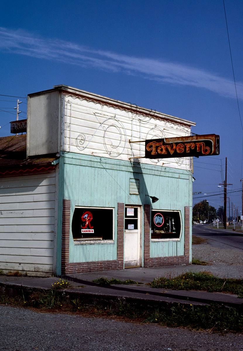 Historic Photo : 1987 Bellows Tavern, Burlington, Washington | Margolies | Roadside America Collection | Vintage Wall Art :