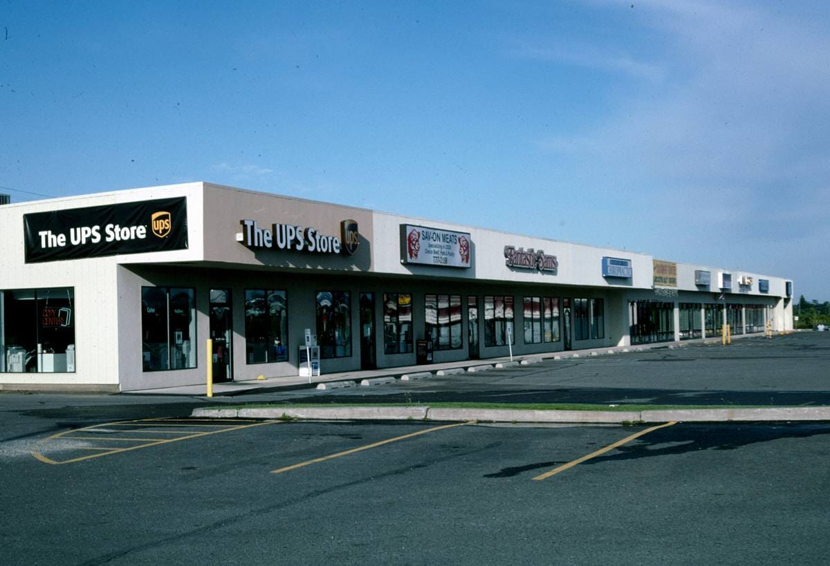 Historic Photo : 2004 Strip mall, Post Falls, Idaho | Margolies | Roadside America Collection | Vintage Wall Art :