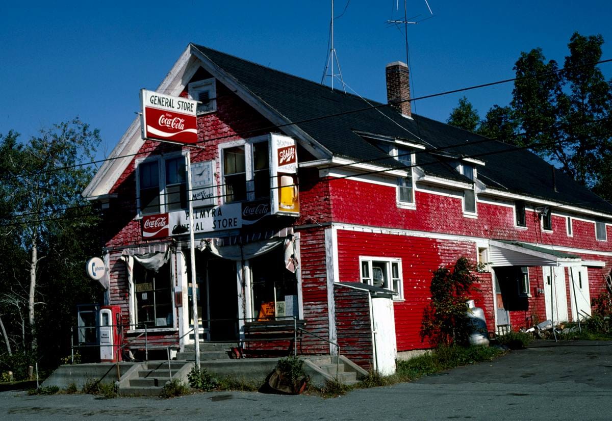 Historic Photo : 1984 Palmyra General Store, Palmyra, Maine | Margolies | Roadside America Collection | Vintage Wall Art :