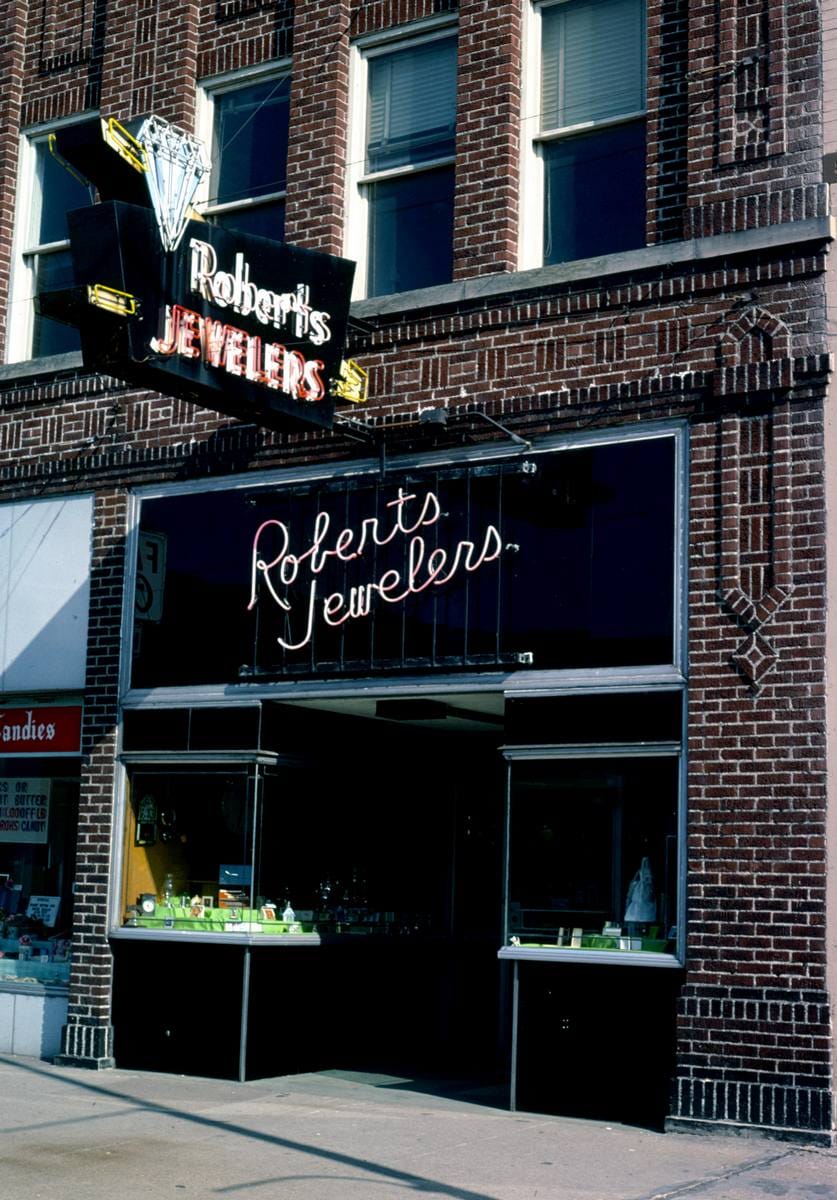 Historic Photo : 1980 Robert's Jewelers, Sandusky, Ohio | Margolies | Roadside America Collection | Vintage Wall Art :