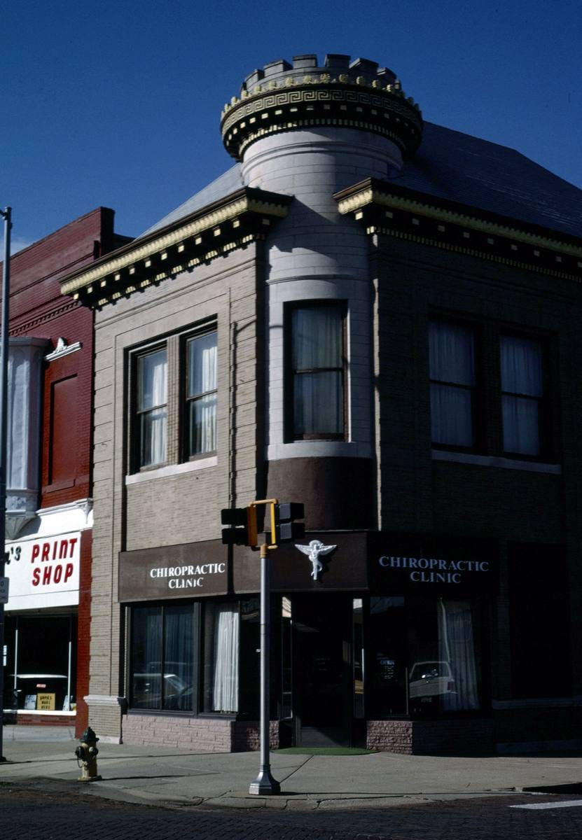 Historic Photo : 1993 Chiropractic Clinic, Fairbury, Nebraska | Margolies | Roadside America Collection | Vintage Wall Art :