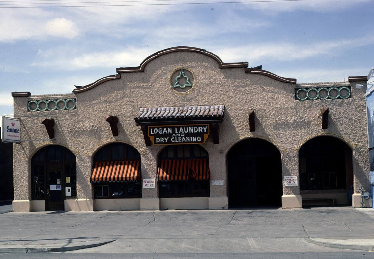 Historic Photo : 1980 Logan Laundry, Logan, Utah | Margolies | Roadside America Collection | Vintage Wall Art :