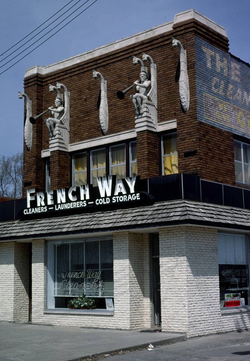 Historic Photo : 1980 French Way Cleaners, Des Moines, Iowa | Margolies | Roadside America Collection | Vintage Wall Art :