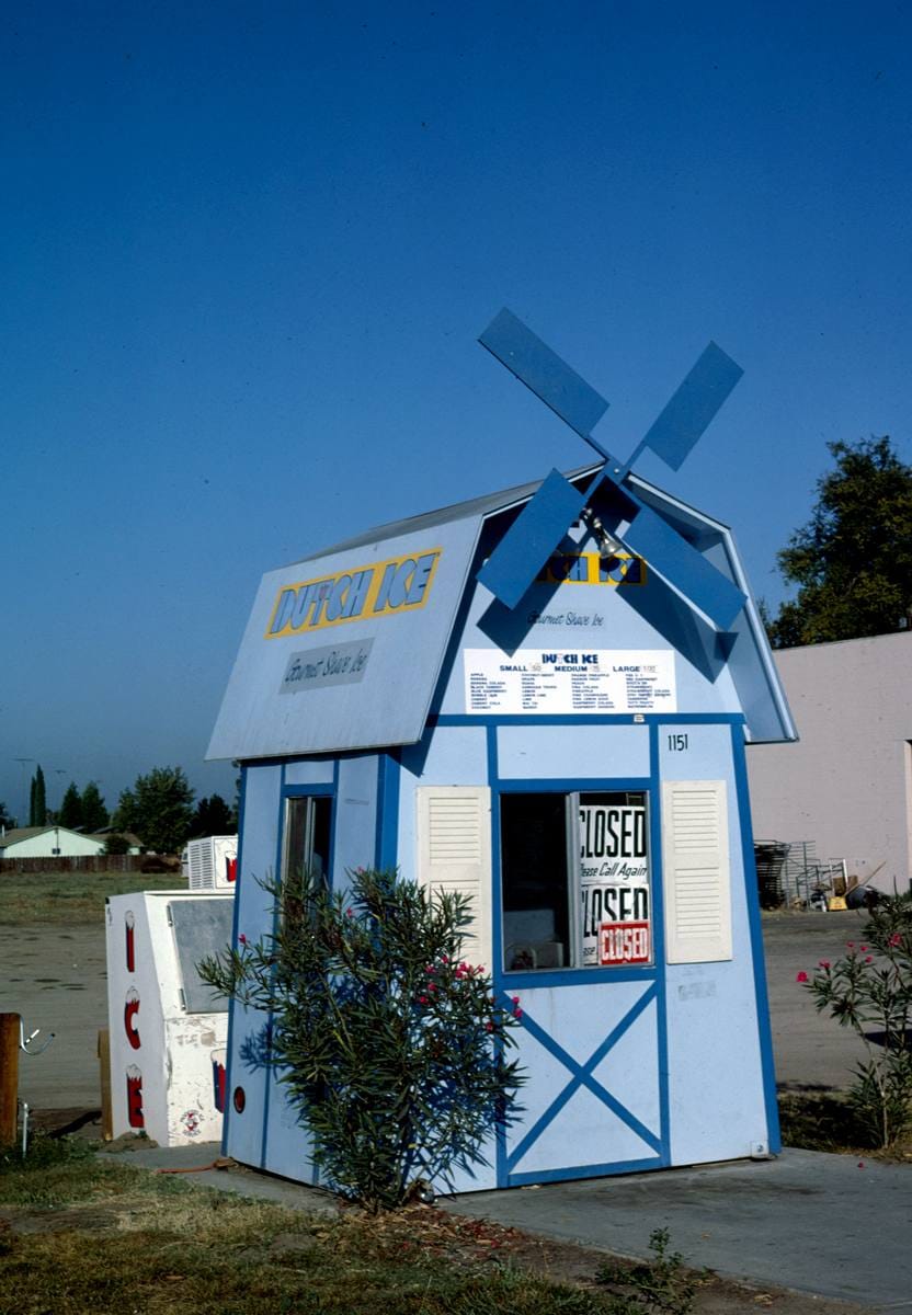 Historic Photo : 1987 Dutch Ice, Manteca, California | Margolies | Roadside America Collection | Vintage Wall Art :