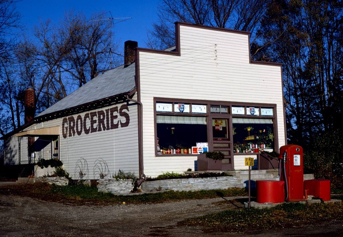 Historic Photo : 1981 Kolstad Grocery, Kolstad, Minnesota | Margolies | Roadside America Collection | Vintage Wall Art :