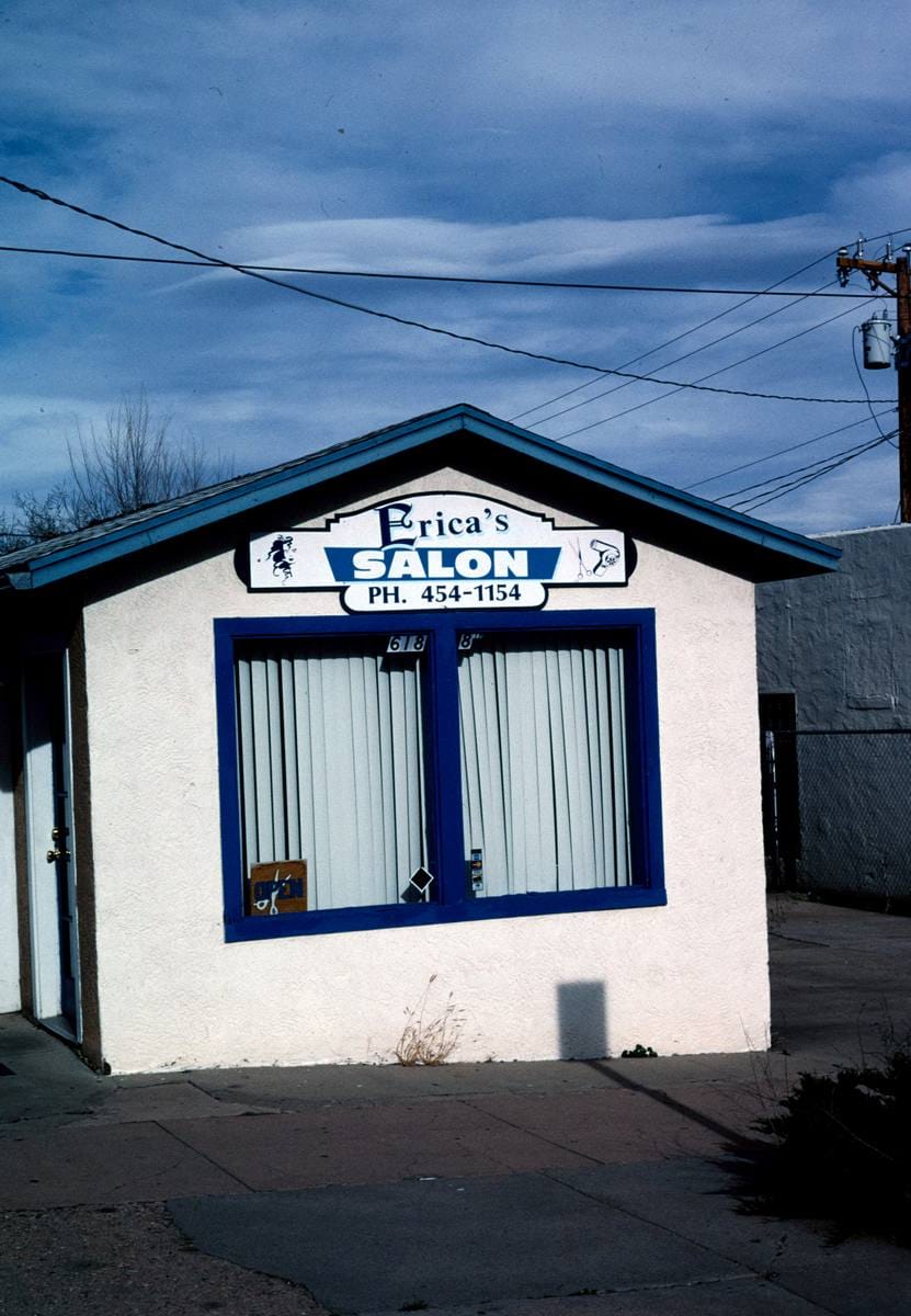 Historic Photo : 2003 Erica's Beauty Salon, Las Vegas, New Mexico | Margolies | Roadside America Collection | Vintage Wall Art :