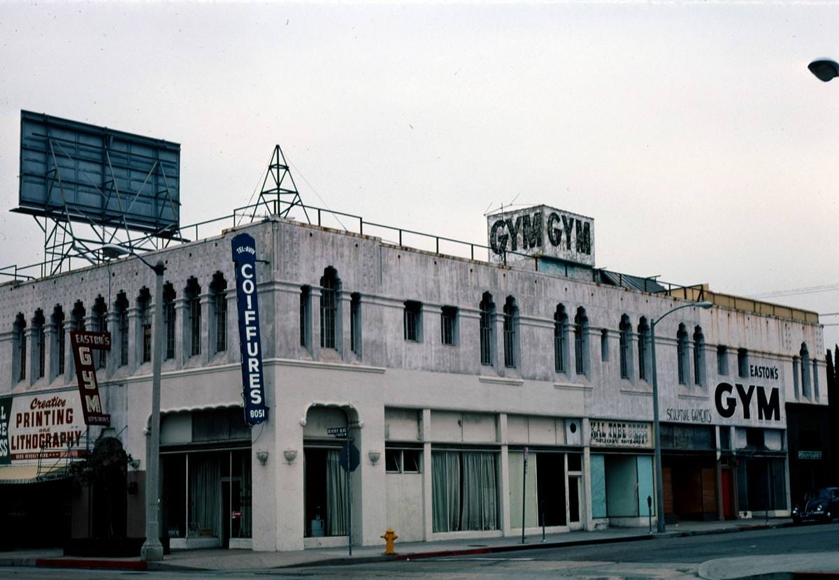 Historic Photo : 1976 Easton's Gym, Los Angeles, California | Margolies | Roadside America Collection | Vintage Wall Art :