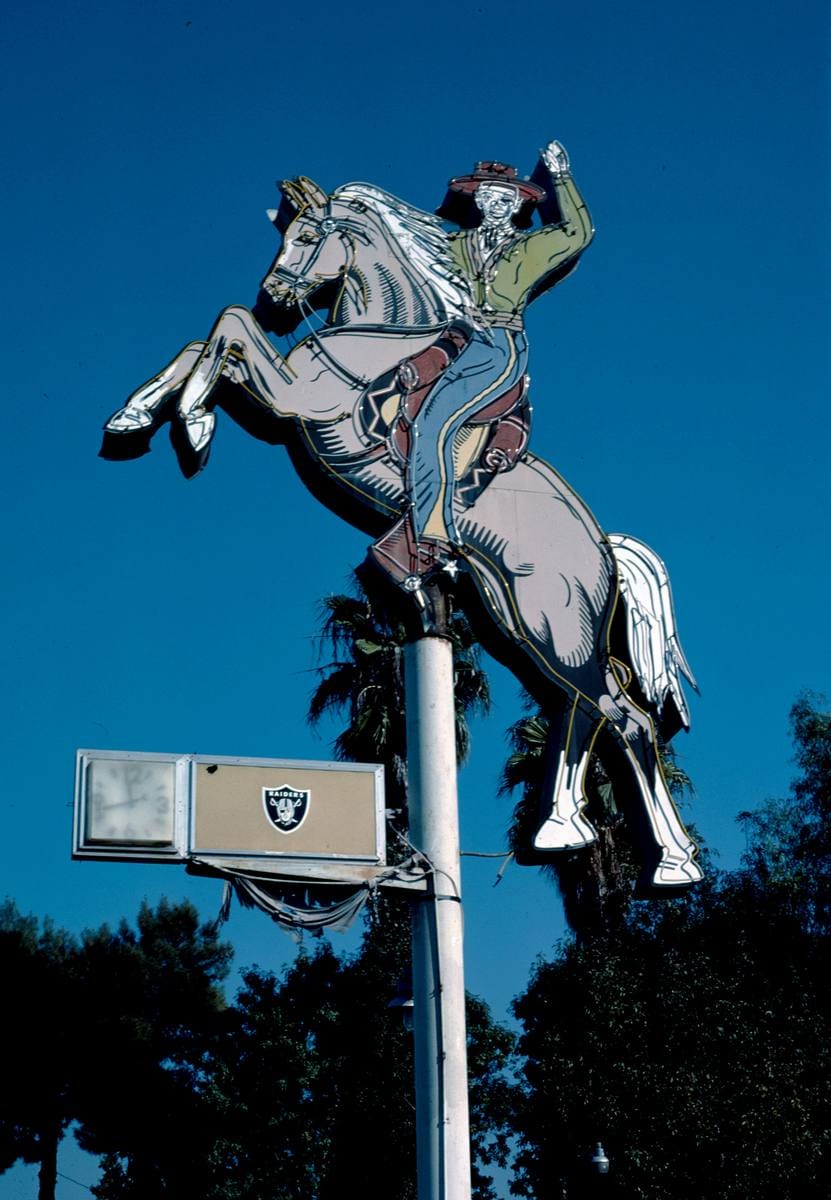 Historic Photo : 1987 Mendes Park Western Wear sign, Fresno, California | Margolies | Roadside America Collection | Vintage Wall Art :