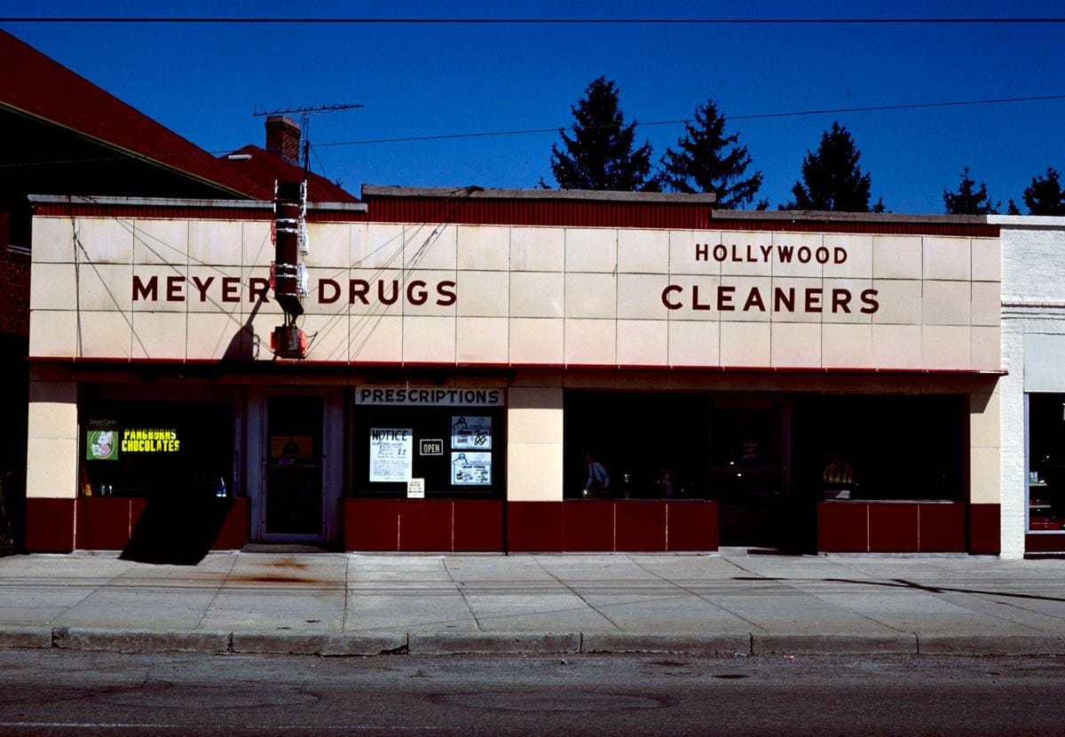 Historic Photo : 1980 Tile blockfront, Dayton, Ohio | Margolies | Roadside America Collection | Vintage Wall Art :