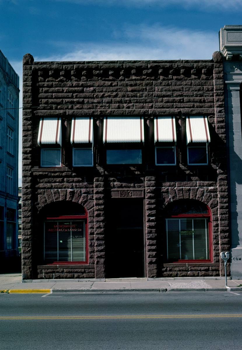 Historic Photo : 1980 Menominee Abstract & Land Co., Menominee, Michigan | Margolies | Roadside America Collection | Vintage Wall Art :