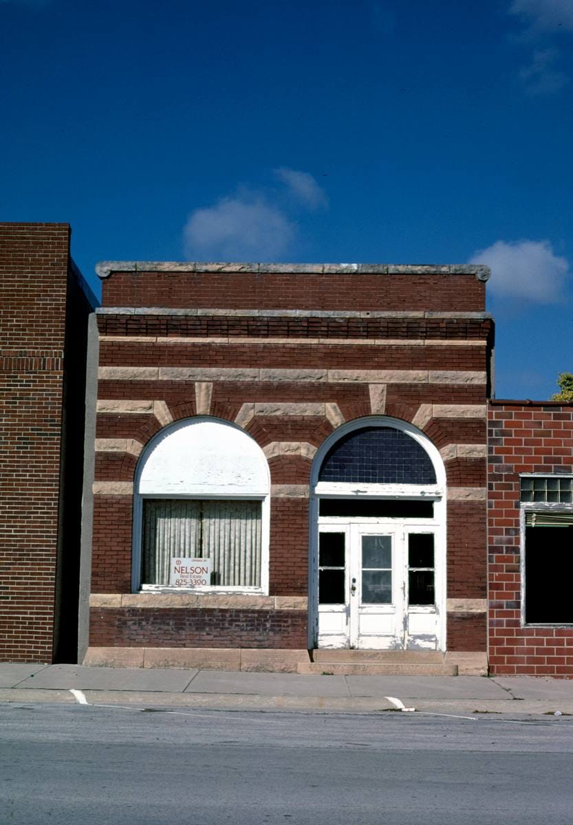 Historic Photo : 1987 Commercial building, Goldfield, Iowa | Margolies | Roadside America Collection | Vintage Wall Art :